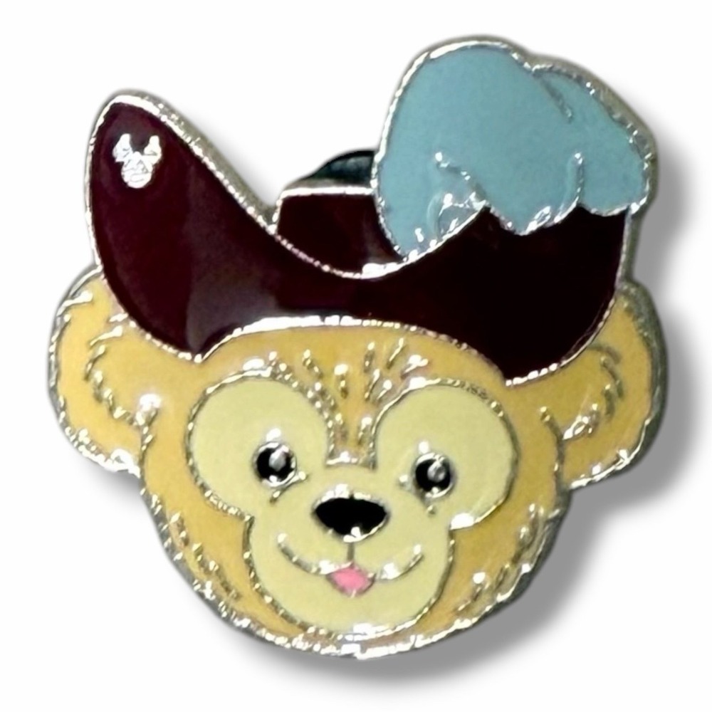 Disney Duffy Bear Captain Hook Pirate Hat 2013 Hidden Mickey Trading Pin I28